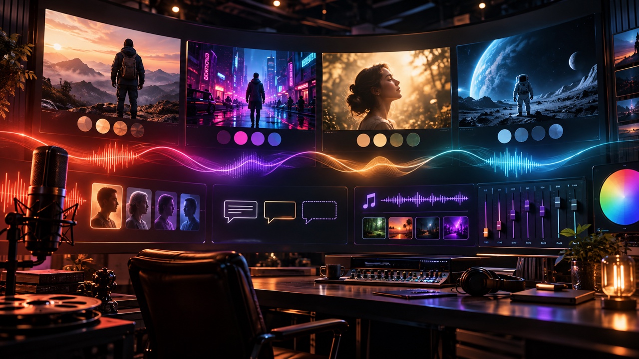 Voice, caption, visual style, and music choices in Faceless Reels AI